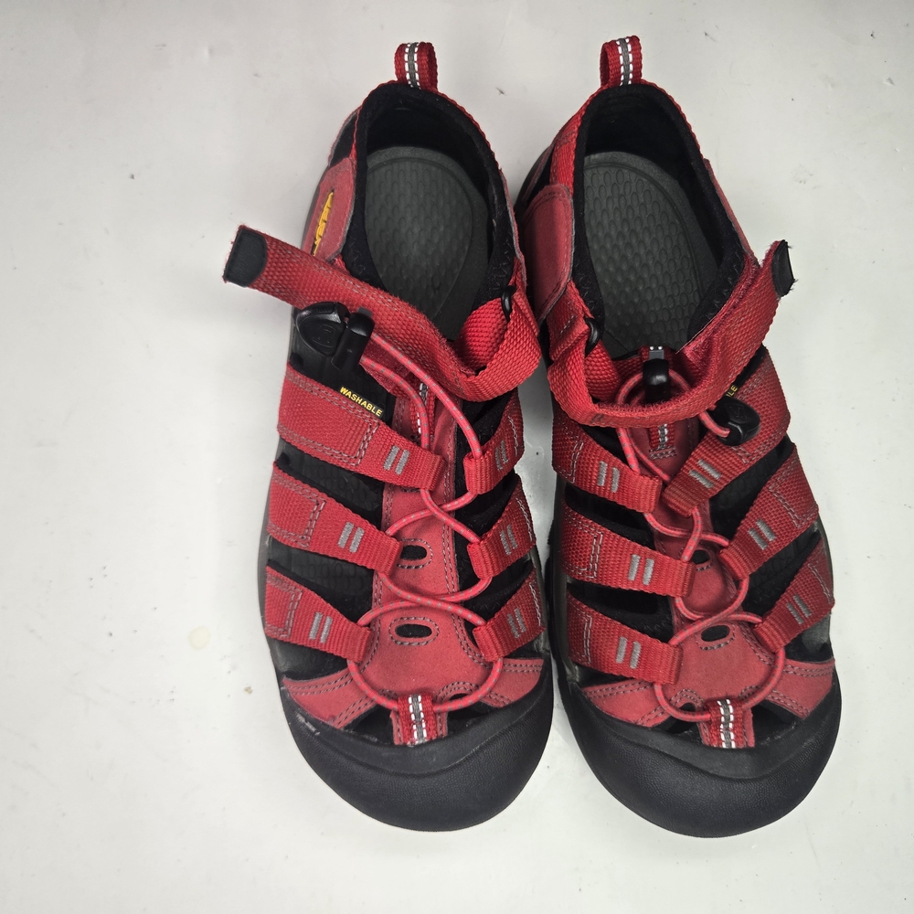 Keen Kids Red and Black Sandals Size 5 Big Boy